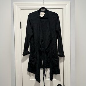 Anthropologie 'Hei Hei' Black Open Cardigan - Medium - NWOT